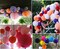 5Pcs 3-8 inch Honeycomb Balls Party Pom Poms Paper Balls Set - Green
